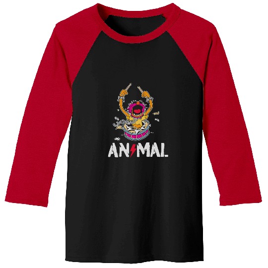 Funny Drummer Disney The Muppets Animal Rock And Roll Drums Graffiti Logo Baseball Tees
