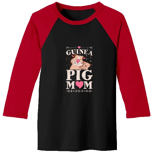 Guinea Pig Mom 21 Baseball Tees