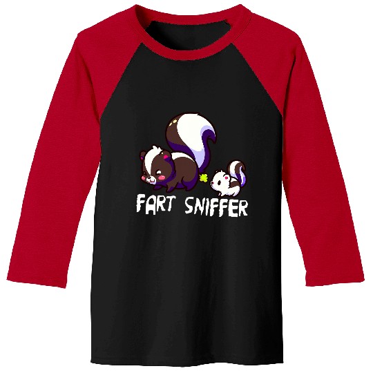 Funny Dad Joke Farting Humor Funny Fart Sniffer Baseball Tees