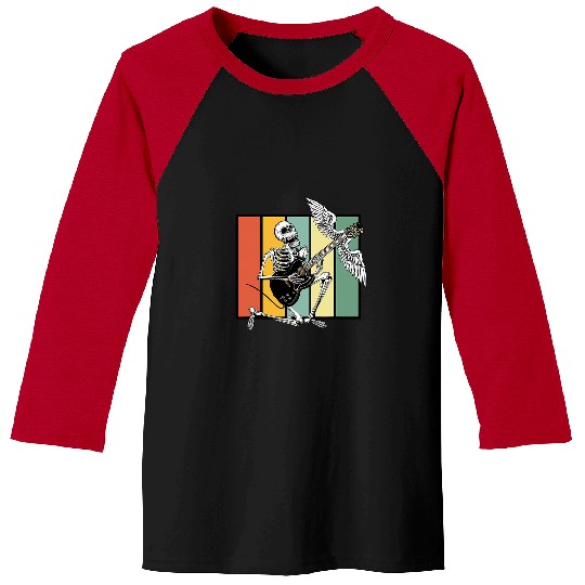 Funny Guitar Flying Electric Guitar Musician Bass Acoustic Guitar Player 1 Guitarist Baseball Tees
