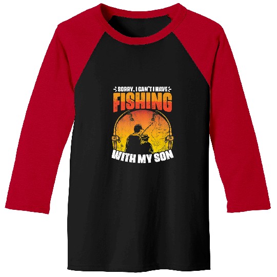 Fishing With My Son Fishing Rod Fisher Fish Fisherman Fisher Baseball Tees