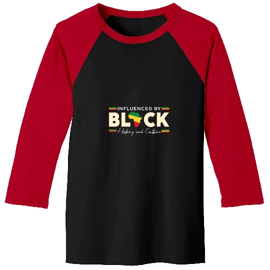 Influenced By Black History And Culture Afro African Map Baseball Tees