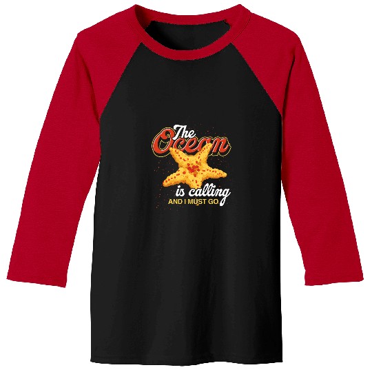Funny Ocean Starfish Lover Summer Sea Animal Starfish Baseball Tees