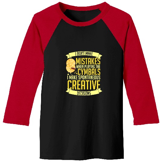 Funny Drummer Cymbals Drums Instrument Marching Band Percussion 623 Baseball Tees