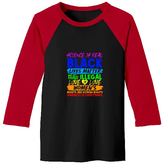 Black History Month Magic LGBT Pride Love is Love Kindness Baseball Tees