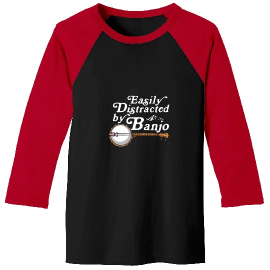 Funny Banjo Music Mandolin Asheville Bluebird Kentucky 4 Baseball Tees