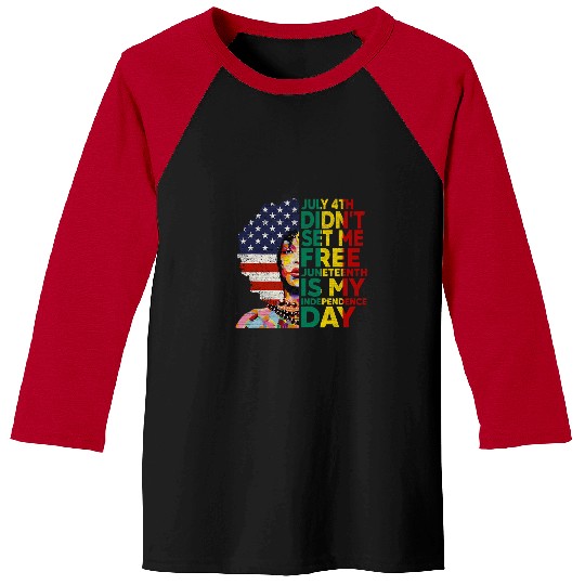 Black History Month Juneteenth Dashiki American Flag Baseball Tees