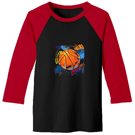 Funny Basketball Kids Graffiti Art Basketball School Summer Camp Gift boys girls Baseball Tees