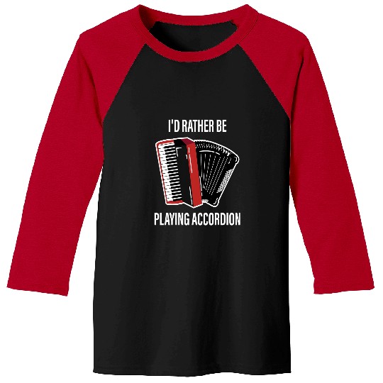 Funny Piano Music musician accordionist folk music piano accordion Baseball Tees