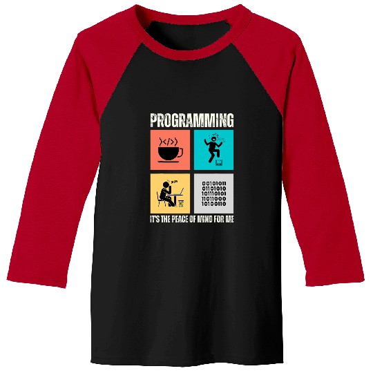 funny Computer Science enthusiast Programming Its The Peace Baseball Tees