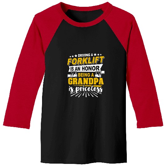 Fork Lift Truck Forklift Operator Grandpa 1 Baseball Tees