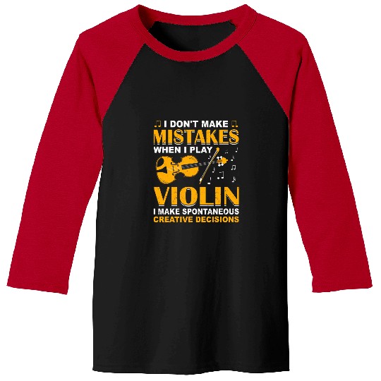 Funny Violin Player Music Orchestra Music School Violin 21 Baseball Tees