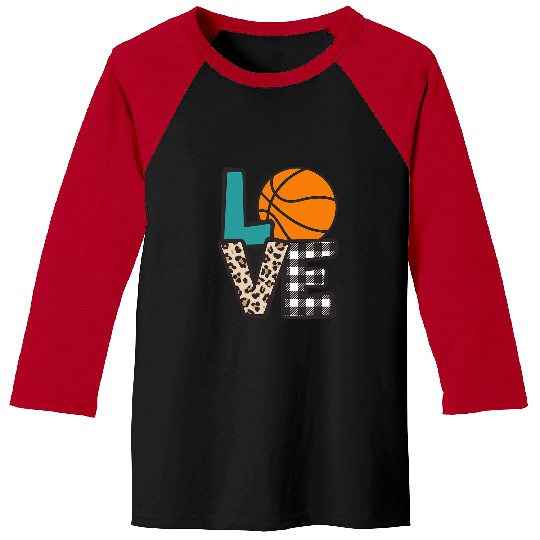 Funny Basketball Girls Basketball Love Cheetah Leopard Print Sports Mom Play Baseball Tees