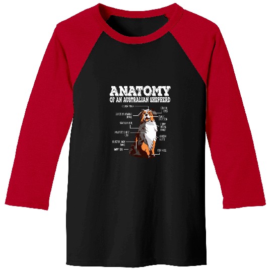 Anatomy Of An Australian Shepherd 1 Baseball Tees