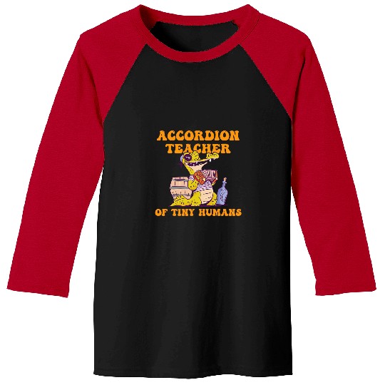 Funny Accordion Music Teacher Teaching Music 2 Baseball Tees