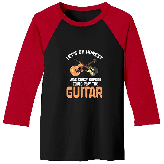 Guitarist Rock Musician crazys Guitar Player Guitarist Funny Guitar Baseball Tees