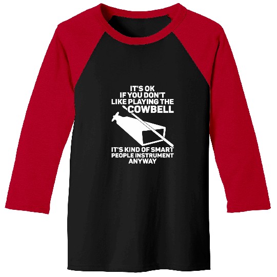 Funny Drummer Bell More Cowbell Vintage Funny Drummer Cowbell Funny 22 2 Baseball Tees