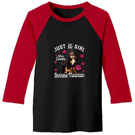 Bernese Mountain Pet Cute Just A Girl Who Loves Bernese Mountain Dog Lover 300 Baseball Tees