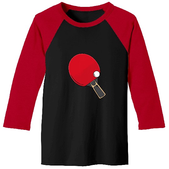 Sport Ping Pong Paddle Baseball Tees