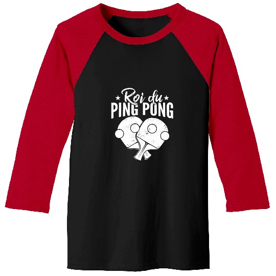 Sport Ping Pong Mens Table Tennis Player King of Baseball Tees