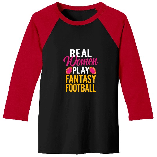 Sport American Football Fun Women Play Fantasy Football FFL League Player Manager Baseball Tees