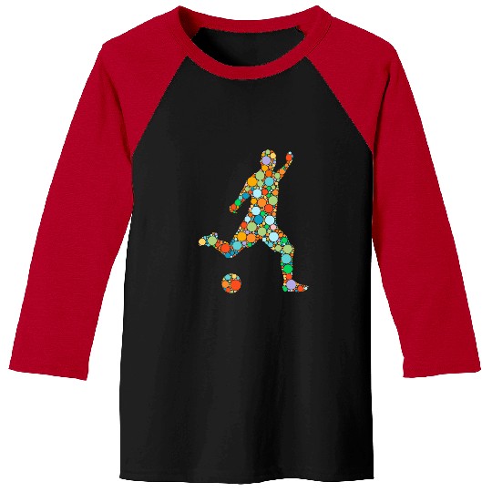 Sport Soccer Retro Soccer Player Ball With Polka Dots Happy Dot Day Boy Baseball Tees