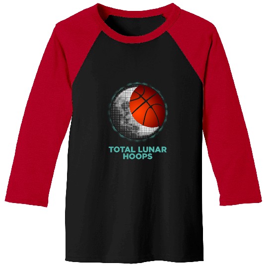 Funny Basketball Super Moon Lunar Crescent Basketball Edition Blood Eclipse Baseball Tees