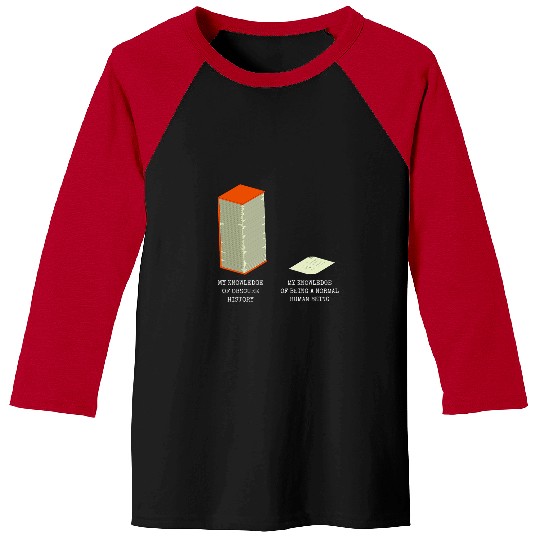Funny Useless Knowledge Meme History Buff Historian Nerd Baseball Tees