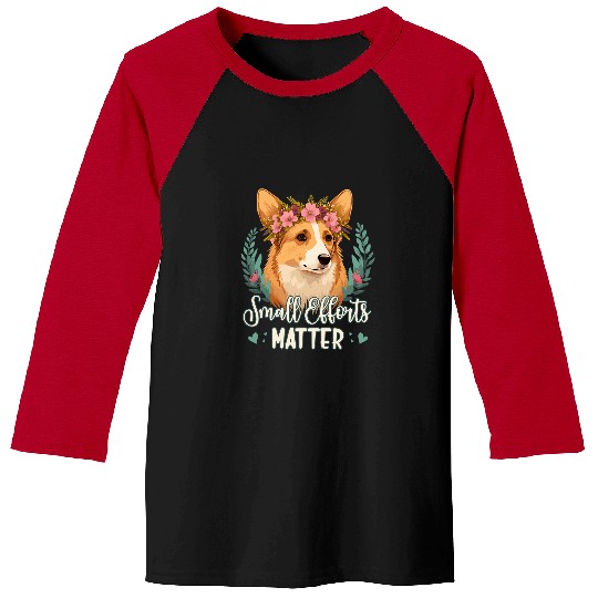 Border Collie Pet Small Efforts Matter Border Collie Dog Positive Affirmation Baseball Tees