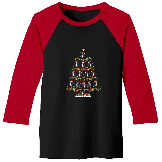 Bernese Mountain Pet xmass Lights Santa Bernese Mountain Dog Christmas Tree 3 Baseball Tees