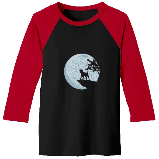 Jack Russell Pet Full Moon Dog Love Nature Baseball Tees