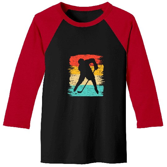 Sport Hockey Team Game Day Player vintages Retro Style 70s 80s Baseball Tees