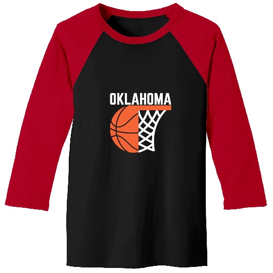 Funny Basketball USA Oklahoma basketball State net graphic sports players art Baseball Tees