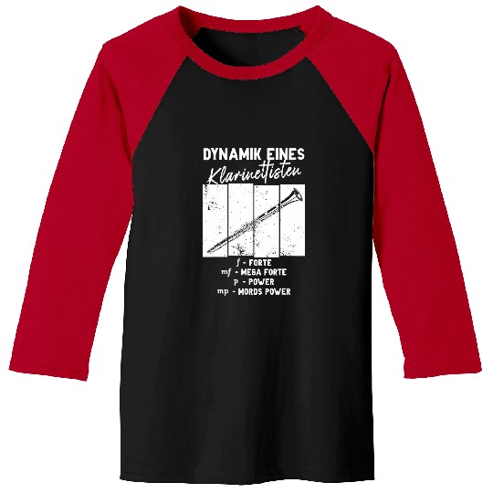 Funny Clarinet Dynamic Clarinet Brass Orchestra Baseball Tees