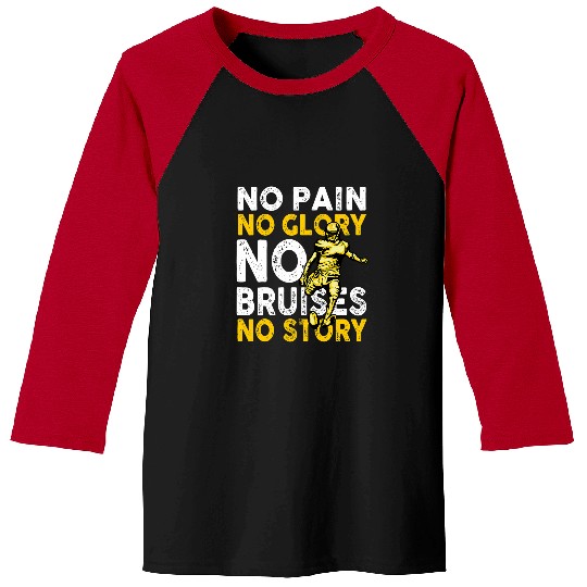 Sport American Football Mens No Pain Glory Bruises Story American Football Player Coach Baseball Tees