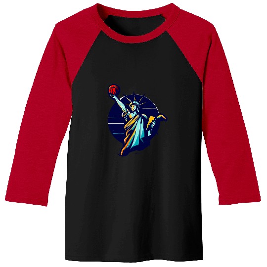 Sport Basketball HOOP CITY NYC BIG APPLE LIBERTY EMPIRE SERIES V Baseball Tees