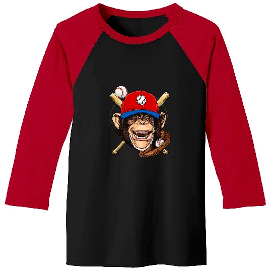 Sport Baseball Monkey Baseball Monkey Lovers Baseball Player 74 Baseball Tees