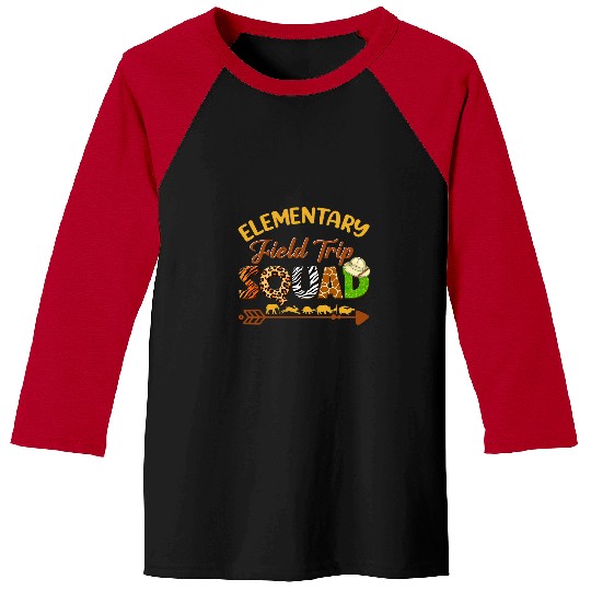 Elementary Students School Zoo Field Trip Squad Matching Baseball Tees