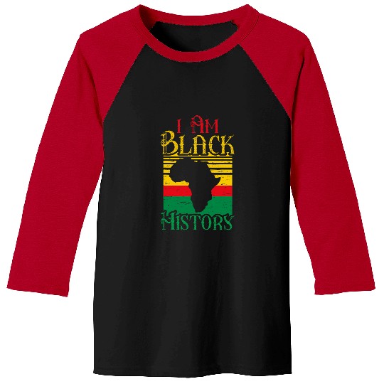 I Am Black History Month Culture Confidence Kindness 2 Baseball Tees