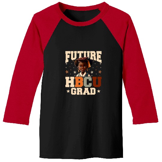 Future HBCU Grad History Black College Youth Kids Girl 1 Baseball Tees