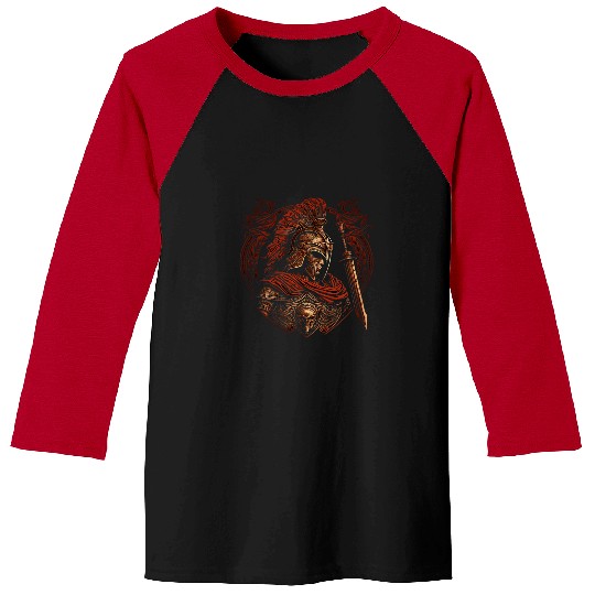 Gladiator Helmet Leonidas Sparta Greek Warrior Spartan Baseball Tees