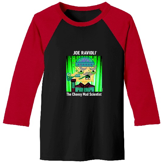 Funny Violin Joe Ravioli The Cheesy Mad Scientist Baseball Tees