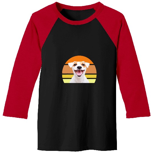 Jack Russell Pet dog retro sun 3 Baseball Tees