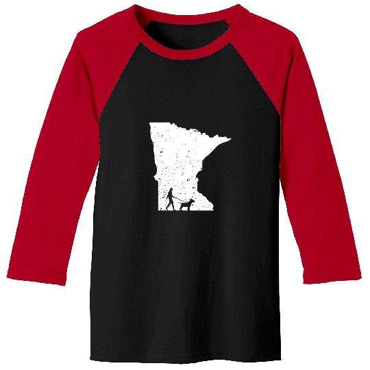 Bull Terrier Pet Walking Minnesota Baseball Tees
