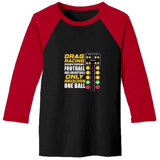 Sport Baseball drag racing baseball only require one ball Design Baseball Tees