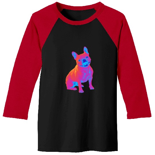 French Bulldog Pet American Bulldog Color Pop Baseball Tees