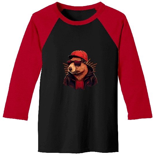 capybaras Mammal Cute and funny capybaras Rap DJ hiphop RB Music 43 Baseball Tees
