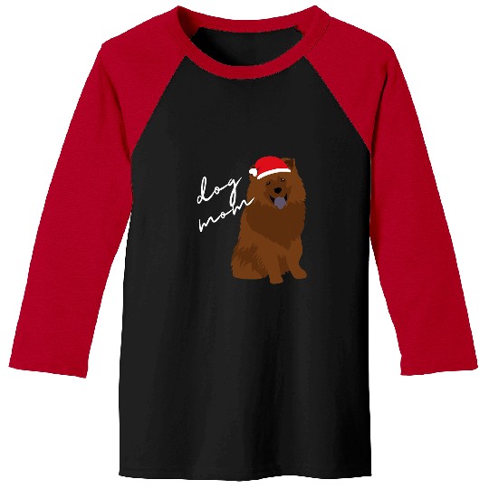 Chow Chow Pet Red Chow Chow Dog Mom Christmas Baseball Tees