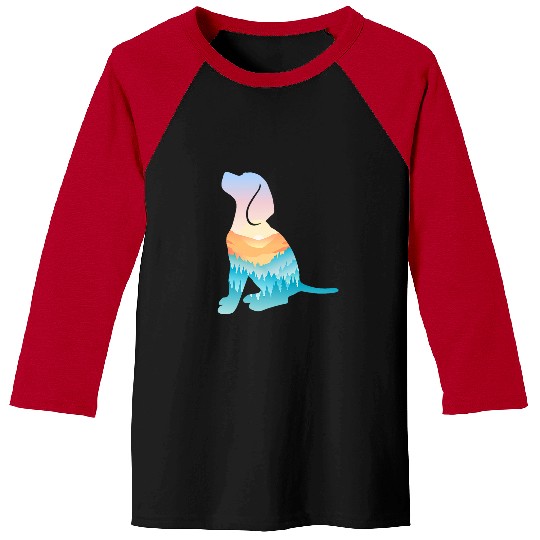 Beagle Pet Nature Hiking Dog Sunrise Adventure Baseball Tees