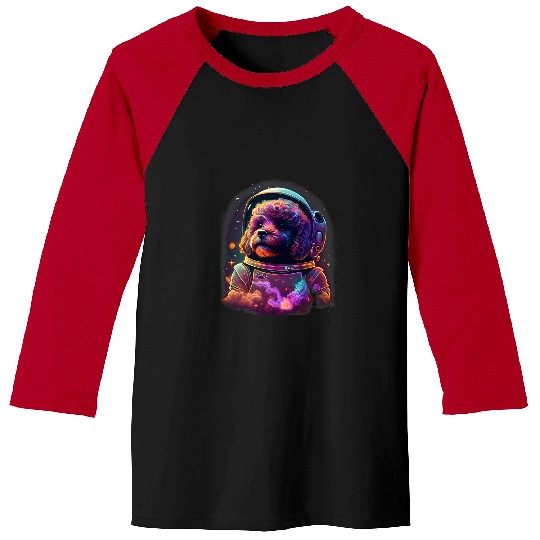 Cavapoo Pet Astronaut Cavapoo dog Space Galaxy Baseball Tees